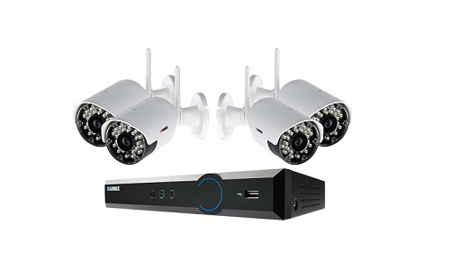 Lorex 4-Ch 1TB HDD DVR and Four Wireless Outdoor Cameras